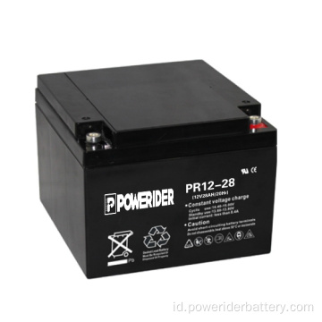 12V 28ah baterai asam timbal